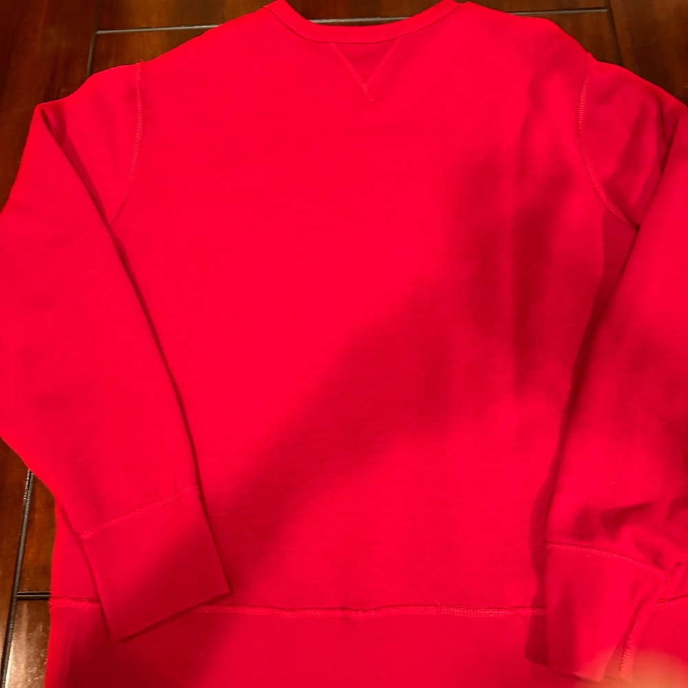 Men's Red Polo Sweatshirt. Size XL - New no tags - Picture 2 of 3